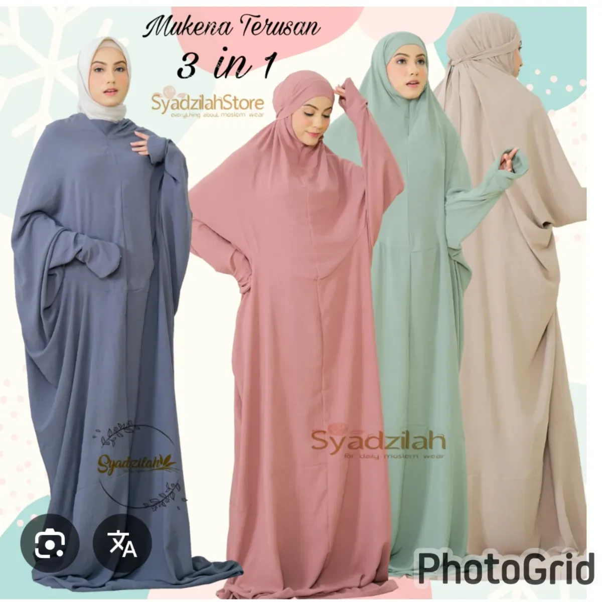 Mukena terusan Lesti