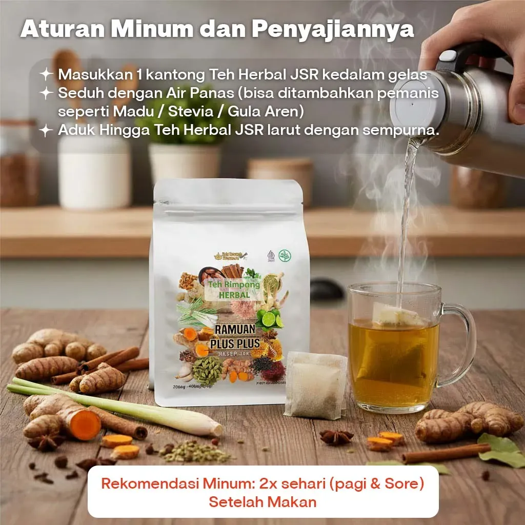 Teh Ramuan JSR Herbal Rimpang Plus